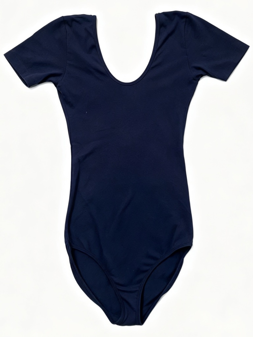 American Apparel DANCE Navy Scoop Neck Ballet Leotard size s